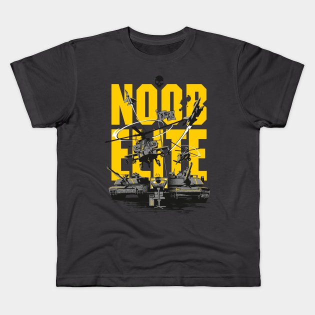 Noob Elite Kids T-Shirt by wojcik.studio